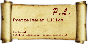 Pretzelmayer Liliom névjegykártya